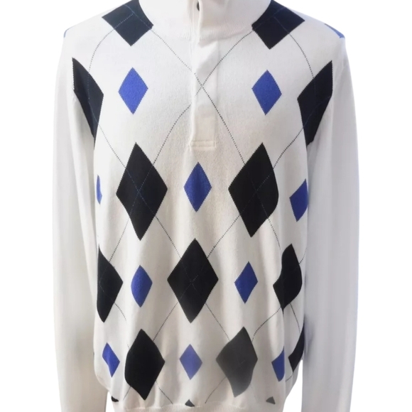 Brooks Brothers Mens Size Large Argyle Tennis Prep Ivy League Preppy‎ Sweater - Picture 2 of 10